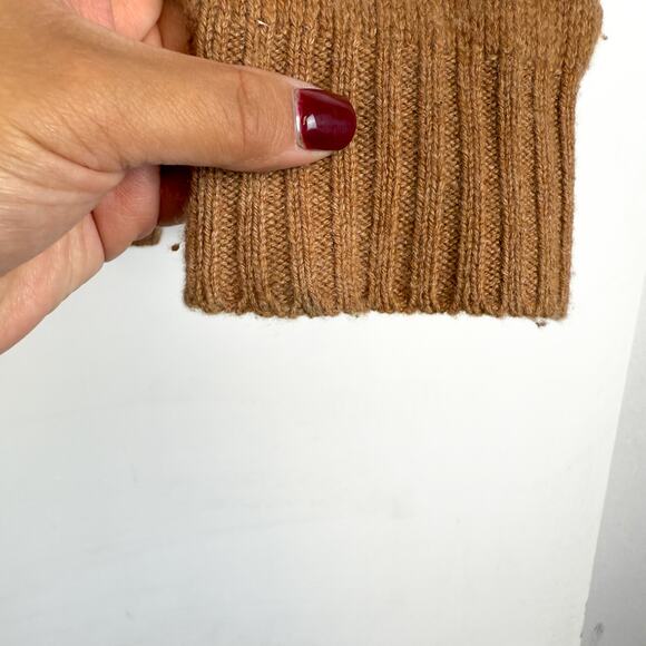 Enza Costa 100% Cashmere Knit Sweater Tan Brown - XS - Picture 4 of 10
